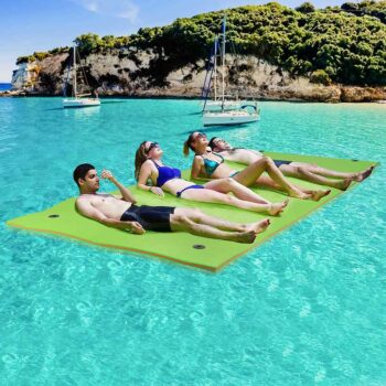 390CM Floating Water Pad 3-Layer Sport Mat Multifunctional Mat for Pool Beach Ocean Lake Yacht Home Mattress Cushion Yoga Mat
