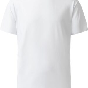Mens Short Sleeve Quick Dry Fit Active T Shirts Crew Neck Mositure Wicking Athletic Sun Protection Running Workout Shirts