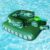 Inflatable Tank Pool Float with Water Gun, Tank Ship Pool Floats for Kids, Fun Tank Shaped Ride-On Floaties for Kids Summer Pool